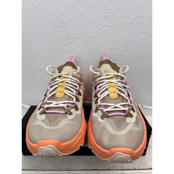 Sorel Kinetic RNEGD Caribou Sneakers Women's 9.5 Beige Orange‎ Pink Chunky Sole - Picture 2 of 9